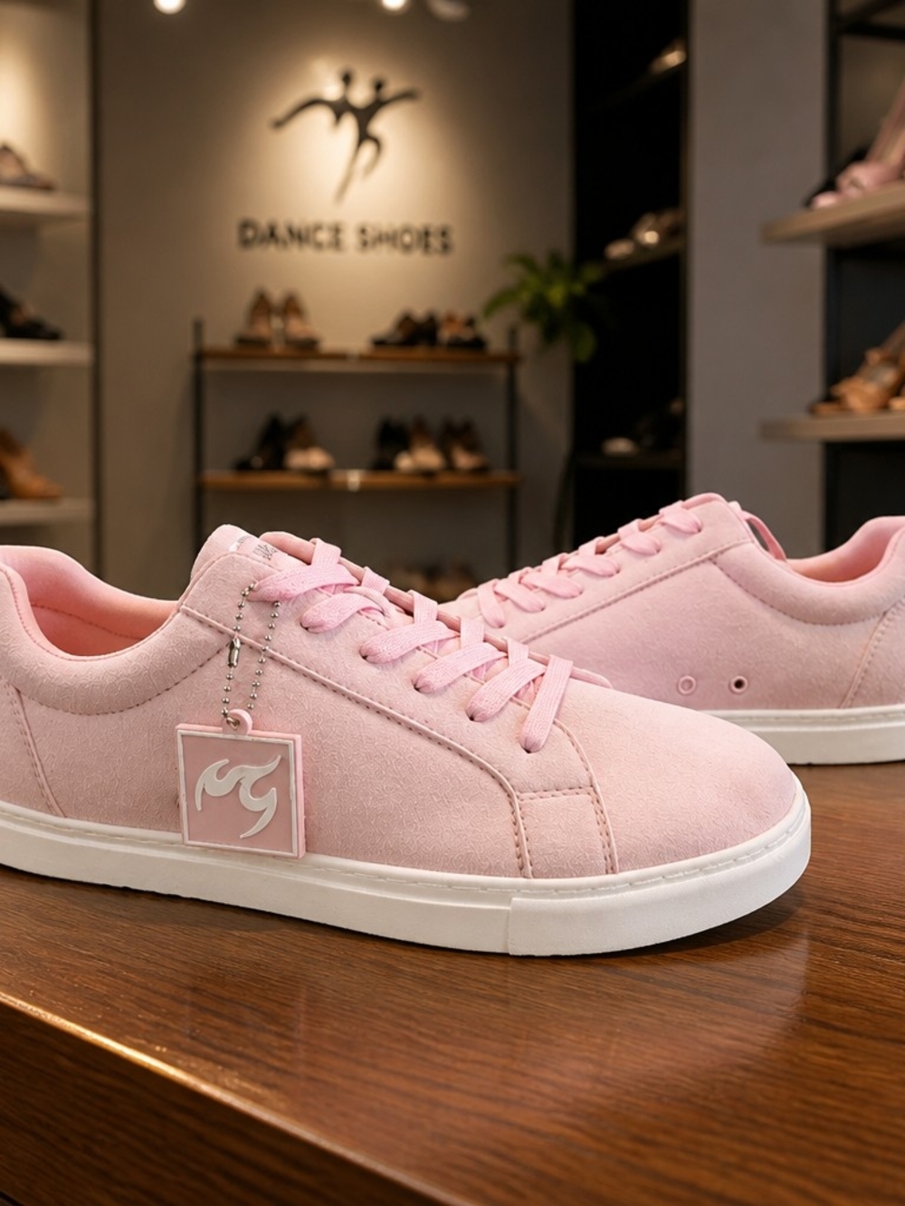 Fuego Unisex Pink Dance Low Top Sneakers Size Mens 10.5 Women's 11.5